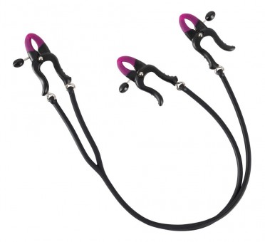Зажимы на соски и клитор Silicone Nipple & Clit Clamps, Orion