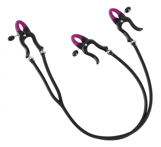 Зажимы на соски и клитор Silicone Nipple & Clit Clamps, Orion