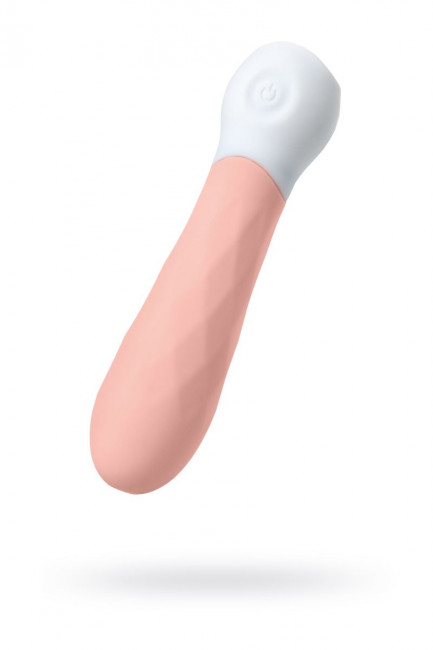 Нежно-розовый мини-вибратор S-HANDE MINI 3 с рельефом - 11,8 см., S-HANDE