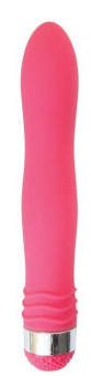Розовый эргономичный вибратор Sexy Friend - 17,5 см., Bior toys