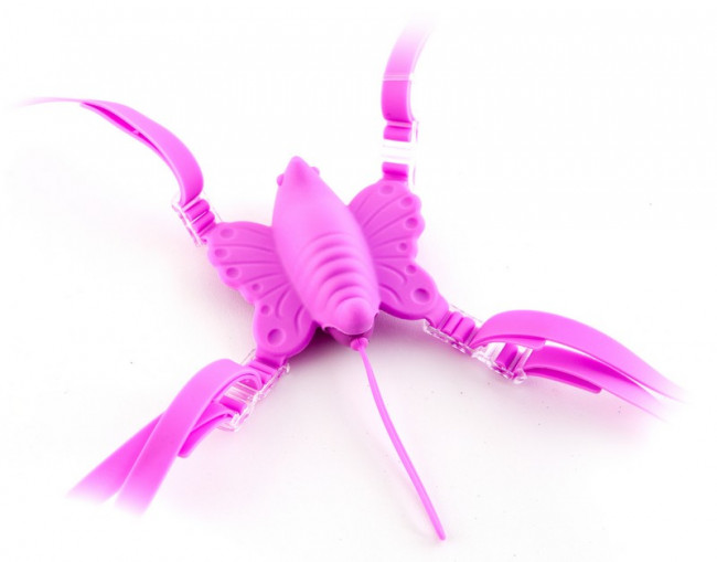 Розовая силиконовая бабочка Venus Butterfly с радиоуправлением, Vibe Therapy