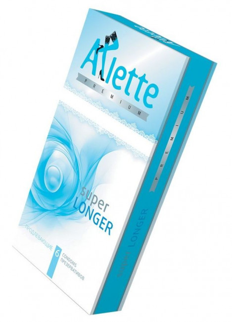 Презервативы Arlette Premium Super Longer с продлевающим эффектом - 6 шт., Arlette Презервативы Arlette Premium Super Longer с продлевающим эффектом - 6 шт., Arlette