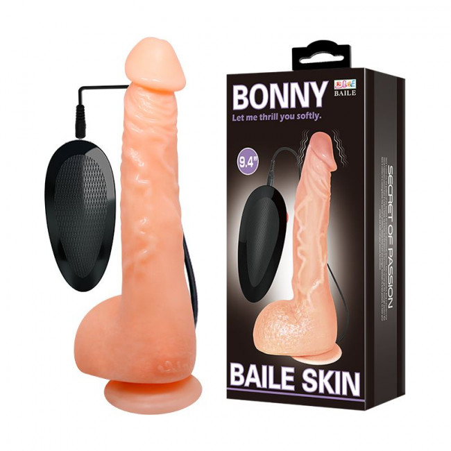 Телесный вибратор-реалистик Bonny - 24 см., Baile