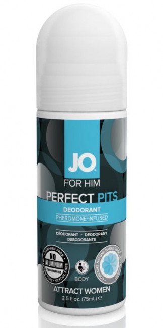 Дезодорант с феромонами для мужчин PERFECT PITS for him - 75 мл., System JO Дезодорант с феромонами для мужчин PERFECT PITS for him - 75 мл., System JO