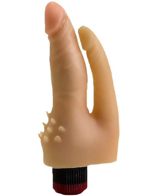 Анально-вагинальный вибромассажёр с шипами для массажа клитора - 17 см., LOVETOY (А-Полимер) Анально-вагинальный вибромассажёр с шипами для массажа клитора - 17 см., LOVETOY (А-Полимер)