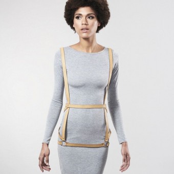 Бежевая упряжь ARROW DRESS HARNESS, Bijoux Indiscrets