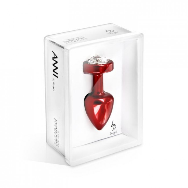 Красный алюминиевый плаг Anni R Butterfly Red T1 Crystal с кристаллом крестообразной формы - 6 см., DIOGOL Красный алюминиевый плаг Anni R Butterfly Red T1 Crystal с кристаллом крестообразной формы - 6 см., DIOGOL