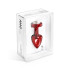 Красный алюминиевый плаг Anni R Butterfly Red T1 Crystal с кристаллом крестообразной формы - 6 см., DIOGOL Красный алюминиевый плаг Anni R Butterfly Red T1 Crystal с кристаллом крестообразной формы - 6 см., DIOGOL