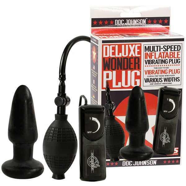 Надувная анальная пробка DELUXE WONDER PLUG, Doc Johnson