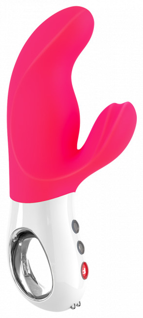 Розовый вибратор с двумя моторами MiSS Bi - 17 см., Fun Factory