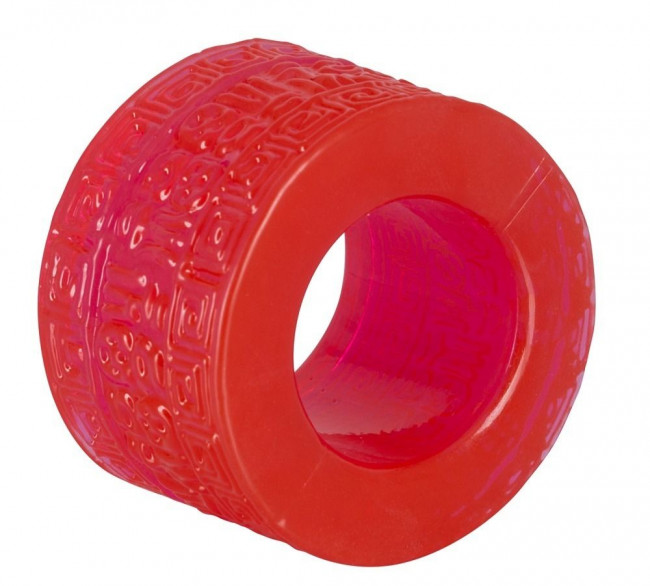 Широкое красное эрекционное кольцо Cock Ring Aztecs, Orion