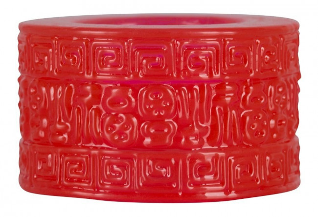 Широкое красное эрекционное кольцо Cock Ring Aztecs, Orion