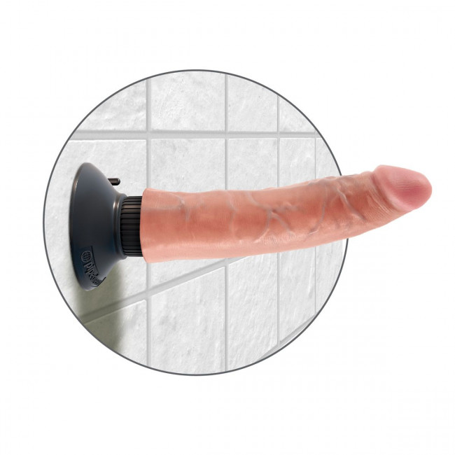 Вибромассажер телесного цвета 7" Vibrating Cock - 20 см., Pipedream Вибромассажер телесного цвета 7" Vibrating Cock - 20 см., Pipedream