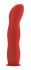 Красный страпон Deluxe Silicone Strap On 8 Inch с волнистой насадкой - 20,5 см., Shots Media BV