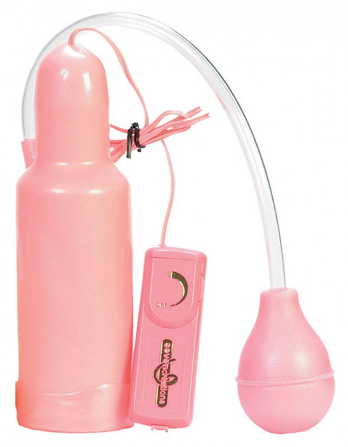 Мощная розовая вибропомпа VIBROBATOR PUMP, Seven Creations