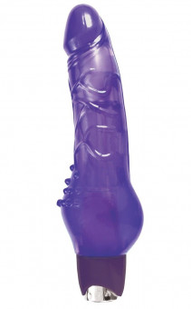 Фиолетовый вибратор Jelly Rancher 8 Vibrating Massager - 23,4 см., NS Novelties