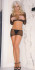 Короткий лонгслив и мини-юбка в сетку, Hustler Lingerie Короткий лонгслив и мини-юбка в сетку, Hustler Lingerie