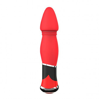 Красный анальный вибратор BOOTYFUL CONED VIBE, Dream Toys