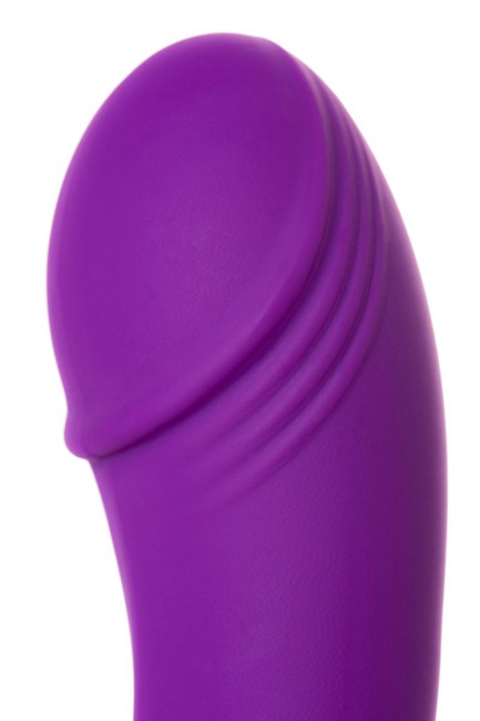 Фиолетовый вибратор LOVEMOMENT с подогревом - 21,5 см., LoveMoment