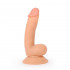 Реалистичный фаллоимитатор Erowoman телесного цвета на присоске, Bior toys