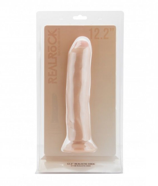 Телесный фаллоимитатор Realistic Cock 12,2 Inch No Scrotum, Shots Media BV
