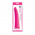 Розовый фаллоимитатор без мошонки Pleasures Thin 8 Dildo - 20 см., NS Novelties
