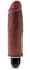 Коричневый вибратор-реалистик 6" Vibrating Stiffy - 17,8 см., Pipedream