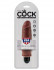 Коричневый вибратор-реалистик 6" Vibrating Stiffy - 17,8 см., Pipedream