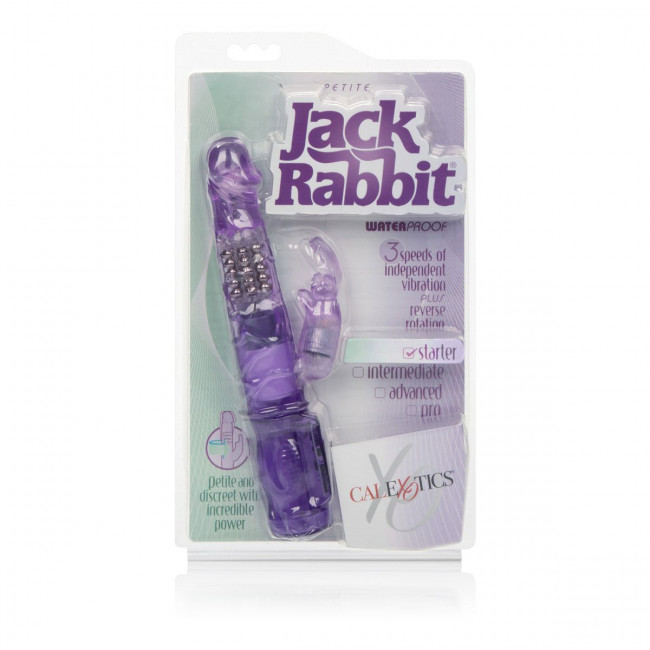 Фиолетовый вибромассажер Petite Jack Rabbit - 24 см., California Exotic Novelties Фиолетовый вибромассажер Petite Jack Rabbit - 24 см., California Exotic Novelties