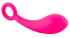 Гладкий розовый стимулятор с ручкой-кольцом Dildo Naughty Pink - 18,5 см., Orion