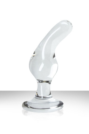 Стеклянная прозрачная анальная пробка Crystal Glass Plug, NS Novelties Стеклянная прозрачная анальная пробка Crystal Glass Plug, NS Novelties