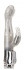 Вибратор с блёстками и клиторальным стимулятором WATERPROOF ROTATING G-SPOT RABBIT - 17,5 см., Seven Creations