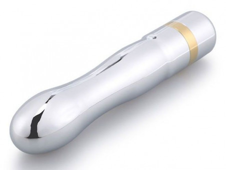 Классический серебристый вибратор Notabu - 12 см., Bior toys