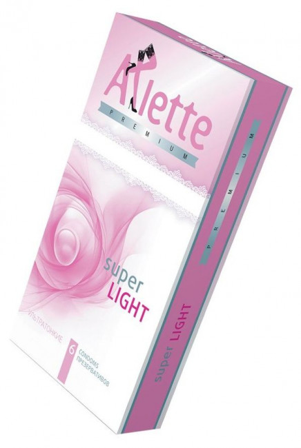 Ультратонкие презервативы Arlette Premium Super Light - 6 шт., Arlette