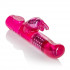 Розовый вибромассажер Advanced G Jack Rabbit  с клиторальным зайчиком - 18 см., California Exotic Novelties