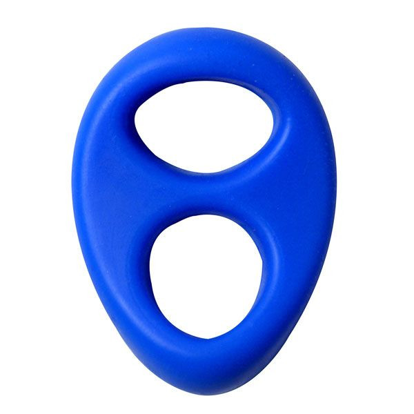 Синее эрекционное кольцо на пенис RINGS LIQUID SILICONE, Dream Toys