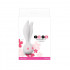Белый вибромассажёр с ушками Go-Go Rabbit - 13,5 см., NS Novelties