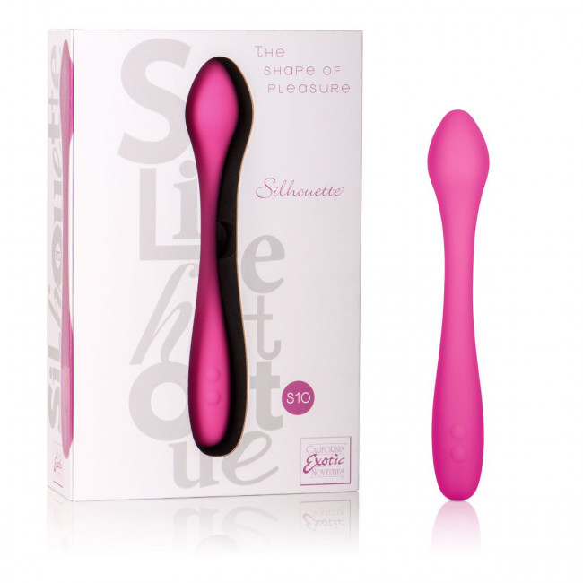 Розовый перезаряжаемый вибратор Silhouette S10 - 16,5 см., California Exotic Novelties Розовый перезаряжаемый вибратор Silhouette S10 - 16,5 см., California Exotic Novelties
