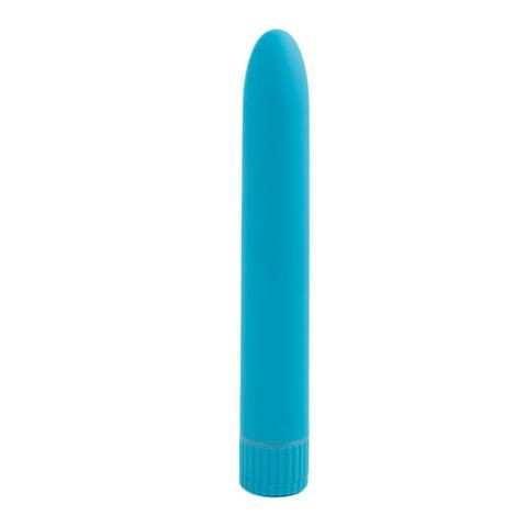 Голубой вибромассажер Climax Smooth 7" Vibe - 17,8 см., Topco Sales