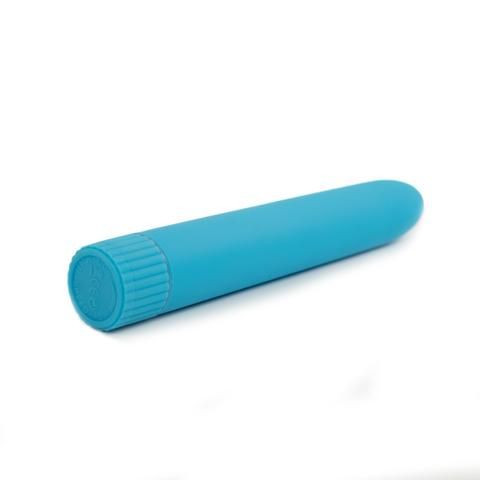 Голубой вибромассажер Climax Smooth 7" Vibe - 17,8 см., Topco Sales