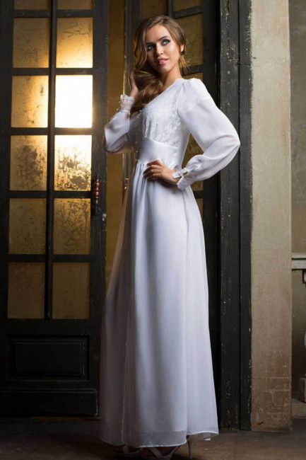 Длинный пеньюар Lady in white Длинный пеньюар Lady in white