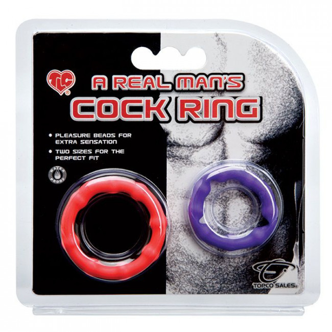 Набор из двух эрекционных колец TLC A Real Man’s Cock Ring, Topco Sales