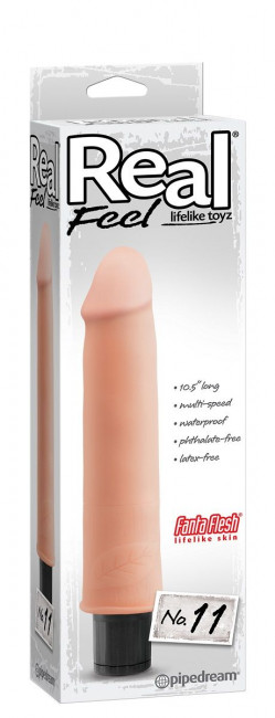 Реалистичный вибромассажер Real Feel Lifelike Toyz №11 - 26 см., Pipedream Реалистичный вибромассажер Real Feel Lifelike Toyz №11 - 26 см., Pipedream