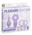 Комплект из 3 фиолетовых эрекционных колец и контроллера вибрации NEON PLEASURE STATION, Dream Toys
