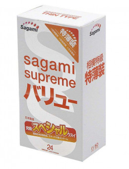 Ультратонкие презервативы Sagami Xtreme Superthin - 24 шт., Sagami