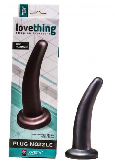 Гладкий анальный плаг Lovething  platinum - 13 см., LOVETOY (А-Полимер)