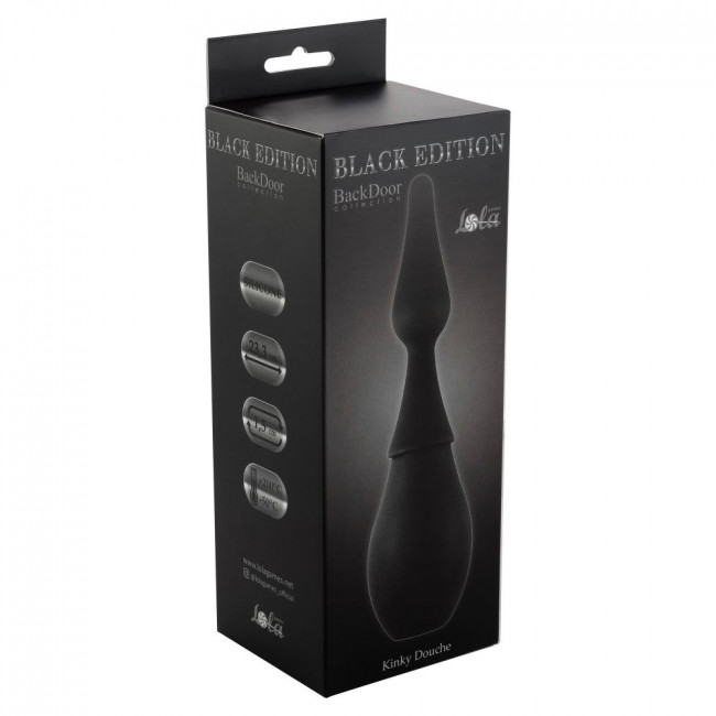 Чёрный анальный душ Kinky Douche, Lola toys