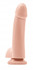 Телесный гладкий фаллоимитатор на присоске с мошонкой Smooth 4 Inch Dildo - 14,6 см., NS Novelties