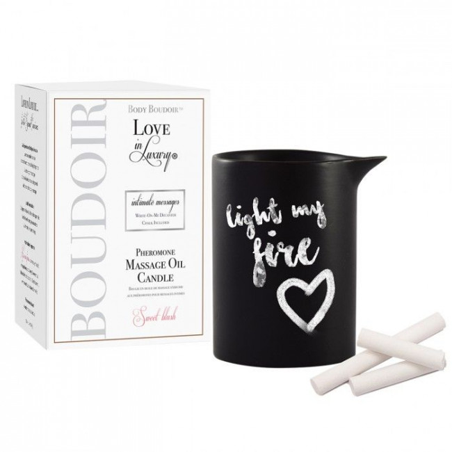 Массажная свеча с феромонами Love In Luxury Seduced Pheromone Soy Massage Candle Sweet Blush - 154 мл., Love in Luxury Массажная свеча с феромонами Love In Luxury Seduced Pheromone Soy Massage Candle Sweet Blush - 154 мл., Love in Luxury