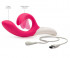 Розовый вибромассажёр с клиторальным отростком We Vibe Nova Pink - 21,5 см., We-vibe